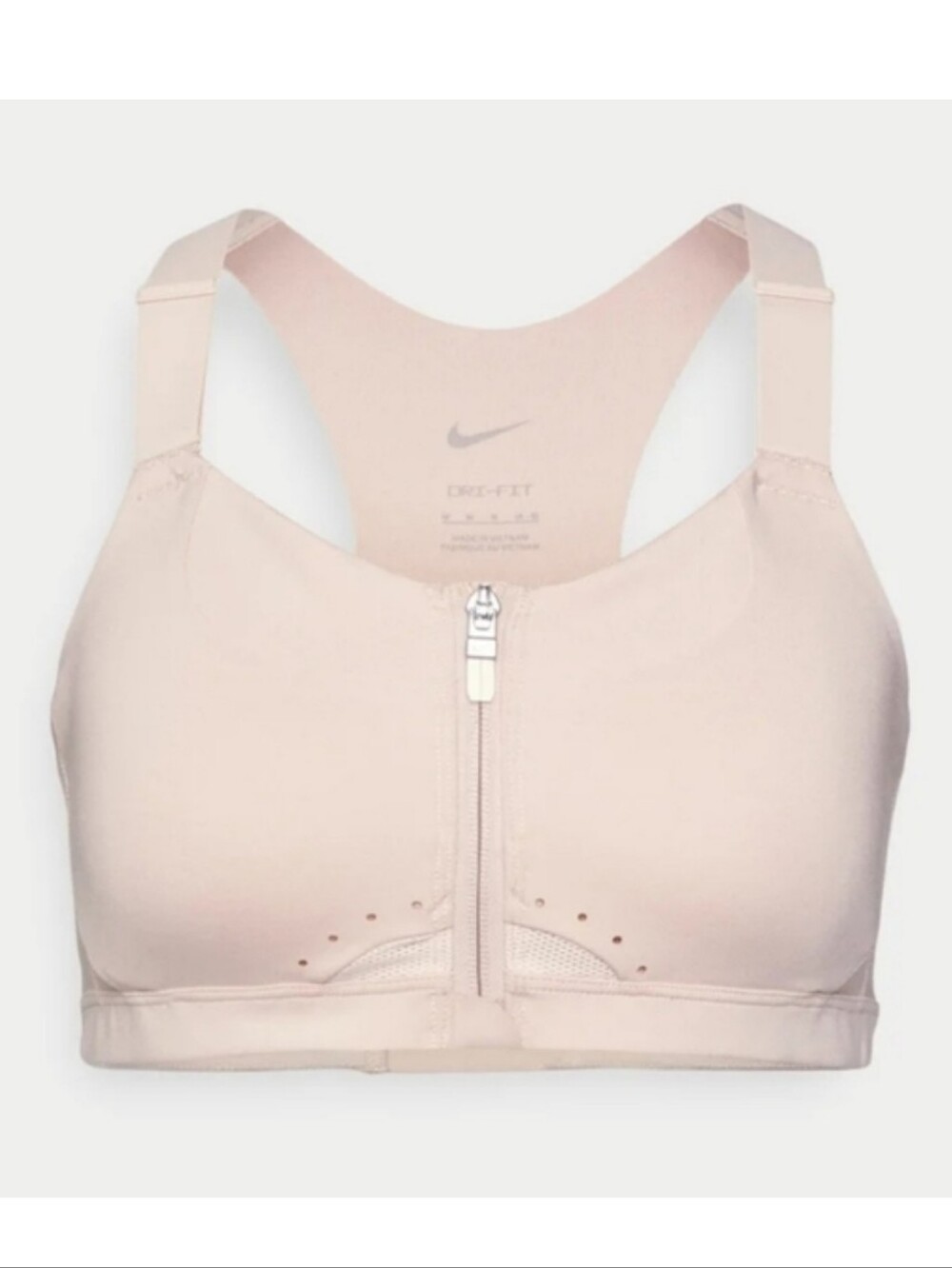 NWOT Nike Women's Dri-Fit Alpha Padded Front-Zip High-Support Sports Bra